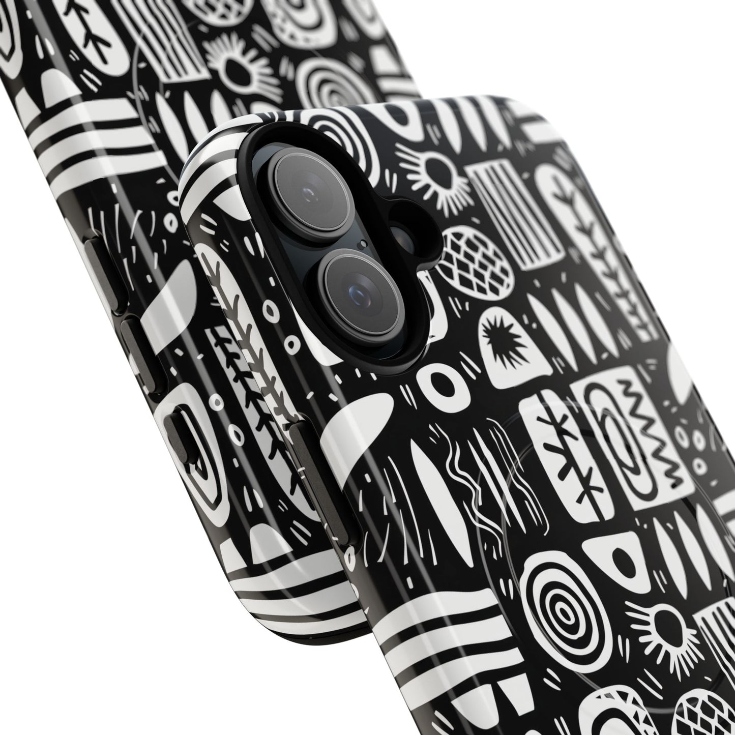Modern Abstract Geometric Tough Magnetic Phone Case, Durable Phone Accessory, Gift for Him or Her, Artistic Design, Modern Decor