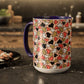 Heart Patterned Coffee Mug - Colorful Love Design, Perfect for Gifts & Celebrations