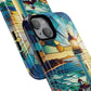 Stained Glass Lighthouse Phone Case - Tough Magnetic Cases, Unique Gifts for Nature Lovers, Beach Vibes, Travel Accessories, Coastal Decor