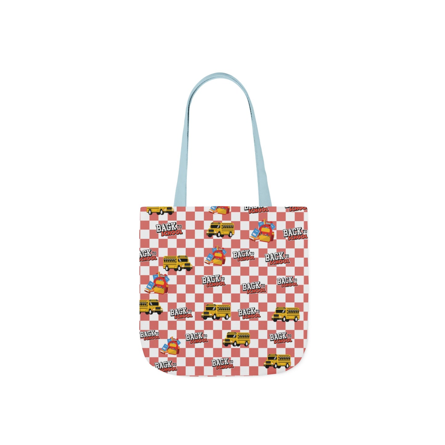 Personalized Red Schoolyard Chic Composition Book Inspired Canvas Tote Bag with Colorful Straps, Cute School Bag, Eco-Friendly Tote, Back to School Shopping Bag, Teacher Gift Idea