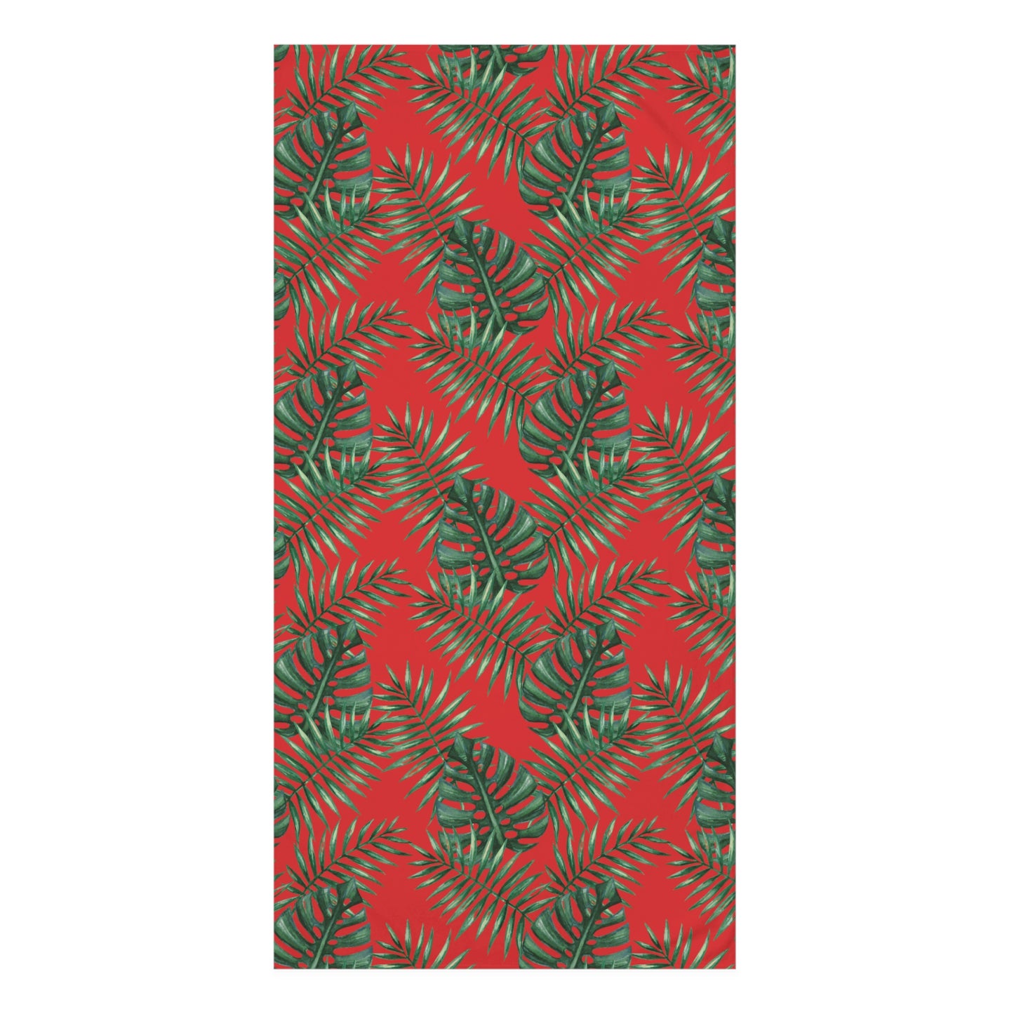 Tropical Bliss Red Mink-Cotton Towel