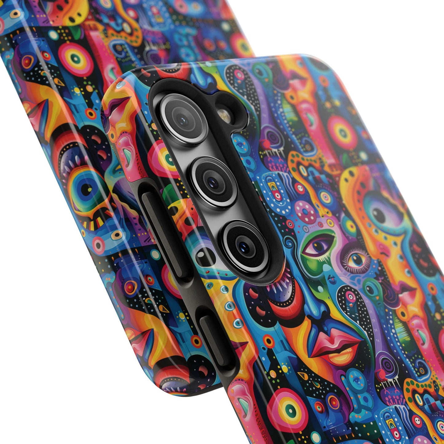 Psychedelic Visions Vibrant Art iPhone and Samsung Phone Case - Stylish Tough Case for Artists & Creatives.