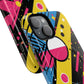 Electric Motion Mix iPhone Cases for Creative Souls | Tough iPhone Magnetic Cases, Stylish Protection, Unique iPhone Accessories, Gift for Art Lovers, Retro Vibes