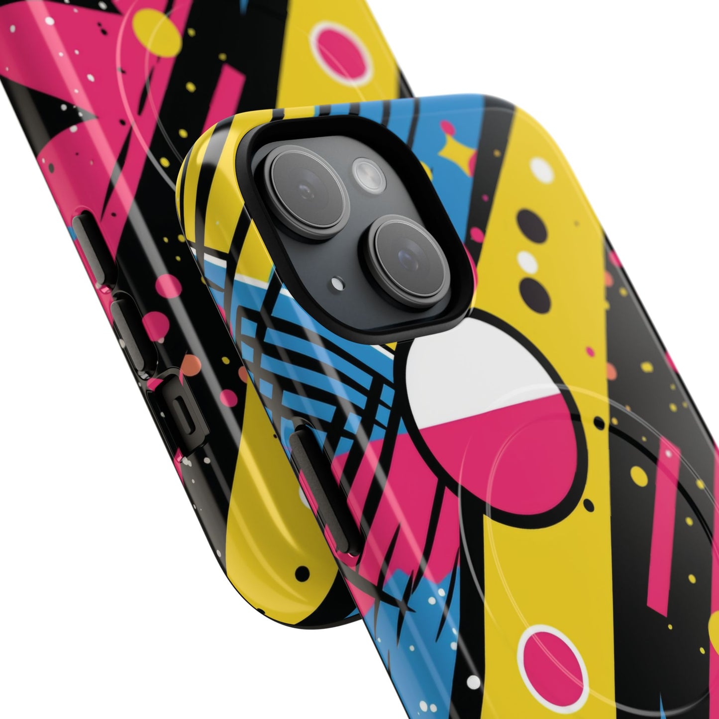 Electric Motion Mix iPhone Cases for Creative Souls | Tough iPhone Magnetic Cases, Stylish Protection, Unique iPhone Accessories, Gift for Art Lovers, Retro Vibes