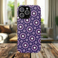 Violet Nova Bloom Stylish Tough Magnetic iPhone Case, Purple Floral iPhone Cover, Durable Cell iPhone Protector, Gift for Her, Mother's Gift