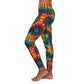 Rainbow Swirl Tie and Dye Women's Casual Spandex Leggings (AOP)