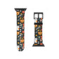 Whimsical Feline Garden Watch Band for Pet and Floral Lovers,