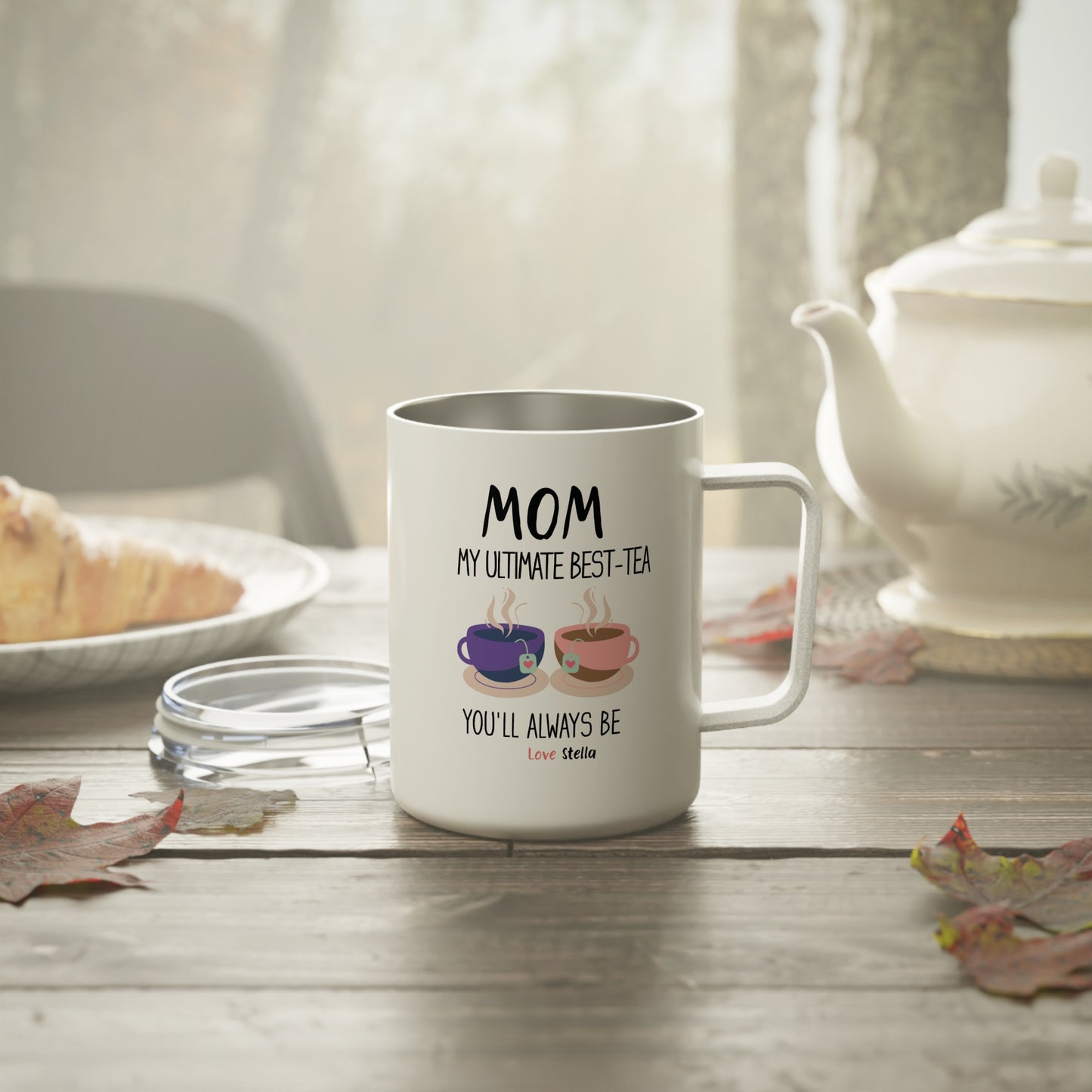 Personalized Mom, My Ultimate Best Tea You' ll Always be Funny  Insulated Mug - Perfect Gift for Coffee Lovers/ Mother's Day & Birthdays/ 10oz Coffee Mug.
