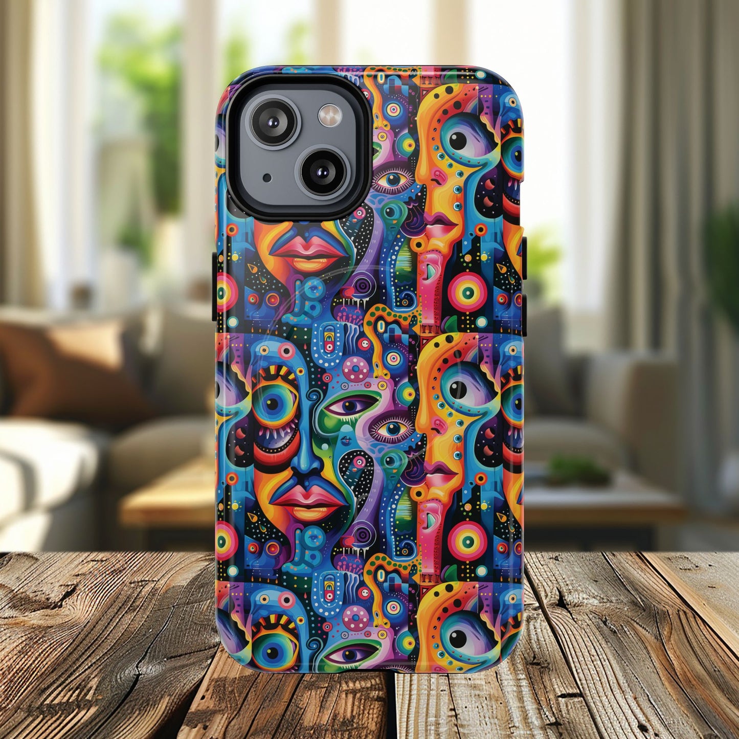 Psychedelic Visions Tough iPhone Magnetic Case - Unique Art iPhone Cover