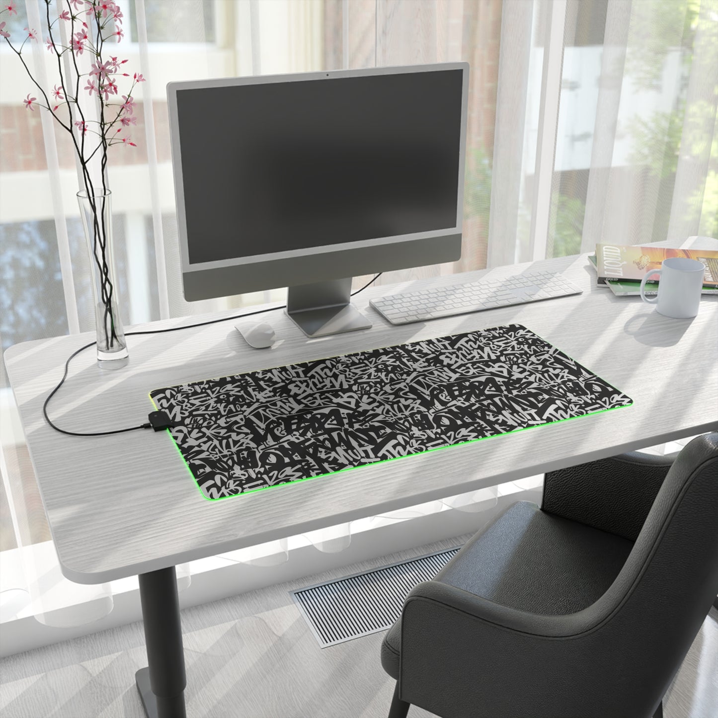 Urban Graffiti LED Gaming Mouse Pad