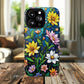 Flower Garden Stained Glass Phone Case, Tough Magnetic Cases, Floral Phone Cover, Durable Phone Accessories, Spring Gift, Birthday Present