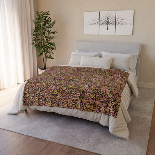 Leopard Luxe Soft Minky Blanket