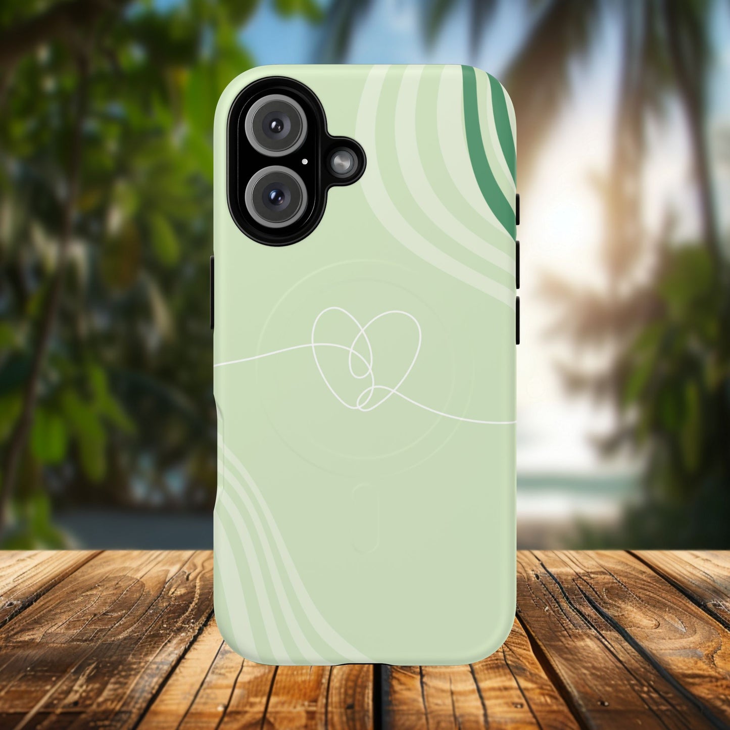Loving Lines Tough iPhone Magnetic Cases, Eco-Friendly Gift, Birthday Present, iPhone 14, iPhone 15, iPhone 16, Pro, Pro Max, Plus MagSafe Protection Case.