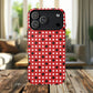 Crimson Gridlock Tough iPhone Magnetic Cases, Durable iPhone Accessories, Gift for Tech Lovers, Modern Design