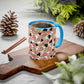 Heart Patterned Coffee Mug - Colorful Love Design, Perfect for Gifts & Celebrations
