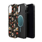 Blossom Elegance: Noir Garden Magnetic Tough iPhone Cases