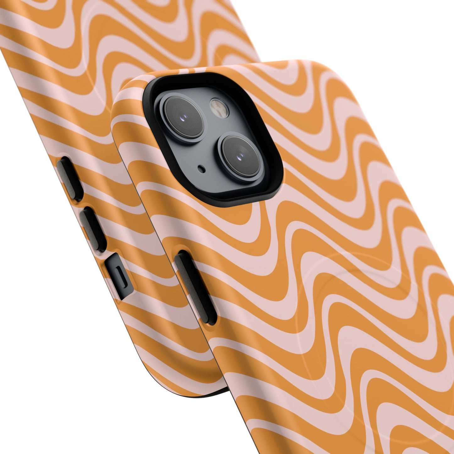 Stylish Tough Magnetic Case for Your iPhone - Trendy Wave Design, Durable Protector, Gift for Her, Cool Tech Accessory, Unique iPhone Cover, Magsafe iPhone Cover.