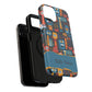 Personalized Colorful Abstract Faces Clear Impact-Resistant Case