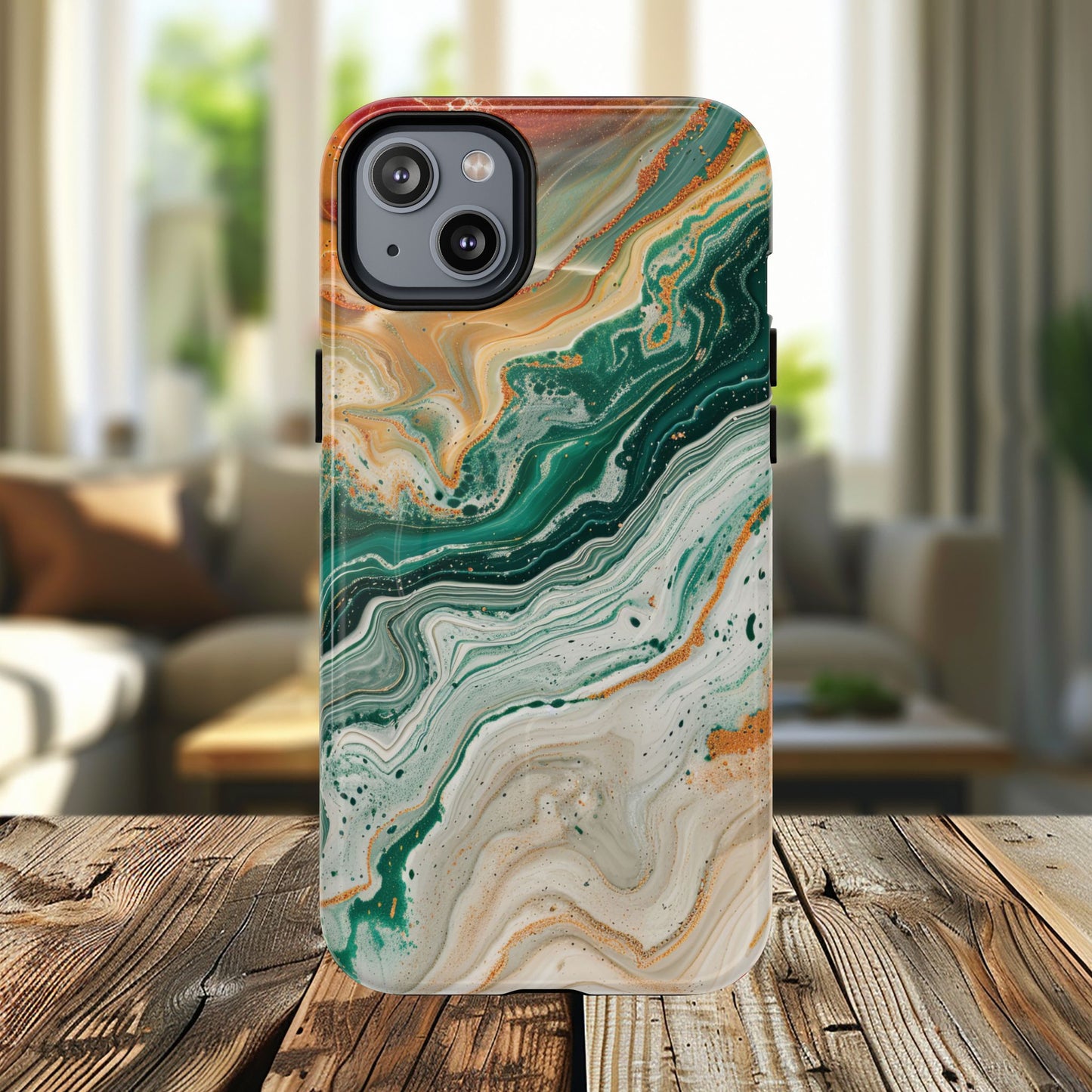Stylish Tough Acrylic Magnetic iPhone Cases for Everyday Protection, Marble Design, Unique Gifts for Tech Lovers, Holiday Essentials