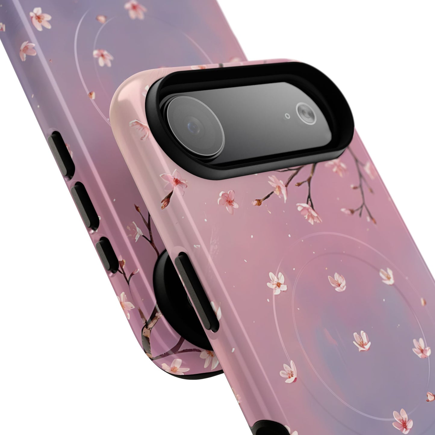 Tiny Cherry Blossom Floral Tough Magnetic Phone Cases, Durable Phone Cover, Floral Design Case, iPhone Protector, Cute Gift for Her