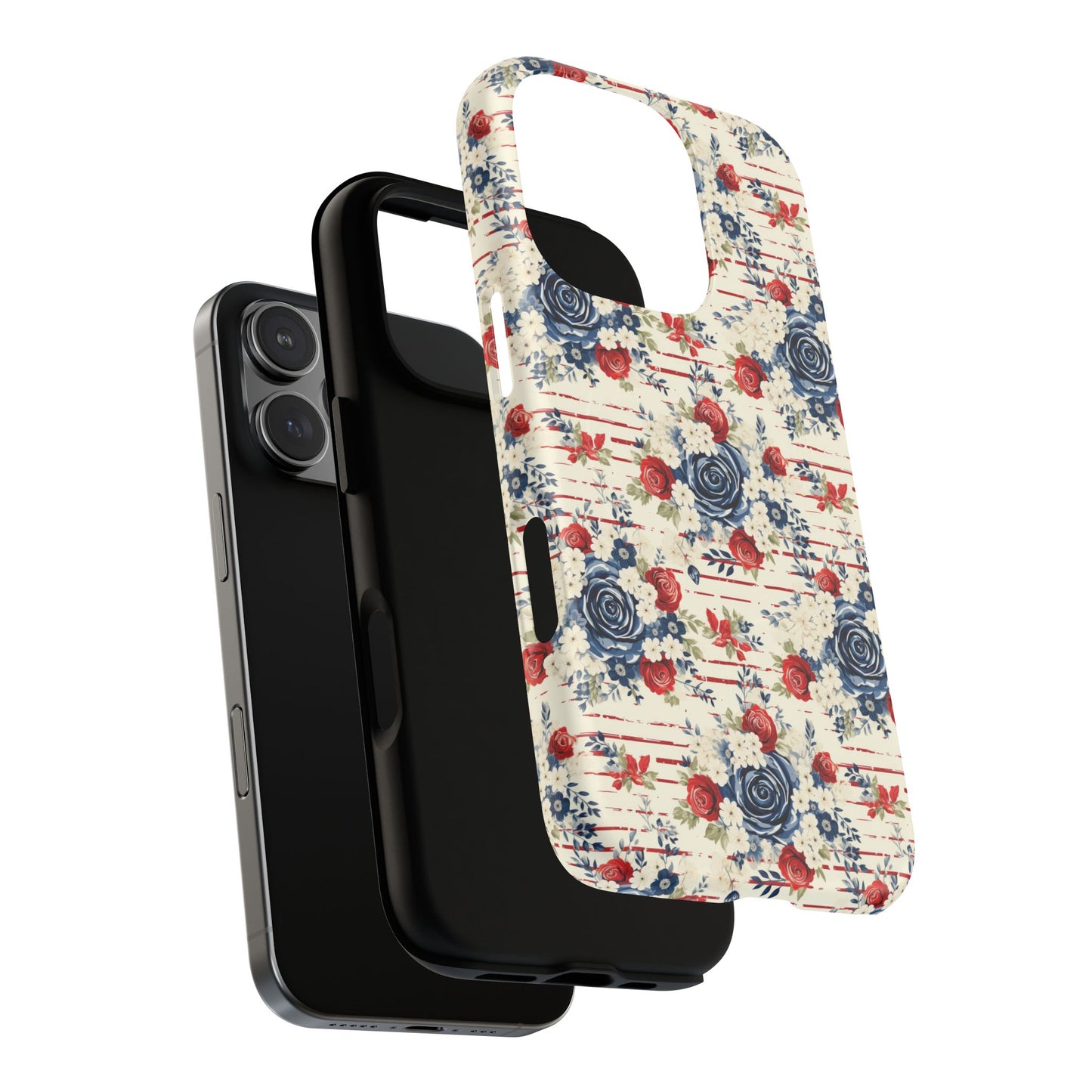 Rose & Glory Tough iPhone Magnetic Case, Vibrant Protective Cover, Stylish Gift for Her, Floral Design, iPhone Accessories, Anniversary Gift