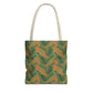 Brown Tropical Bliss Tote Bag