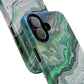 Marbled Tough iPhone Case, Magnetic Protector, Stylish Tech Accessory, Durable iPhone Cover, Unique Gift Idea