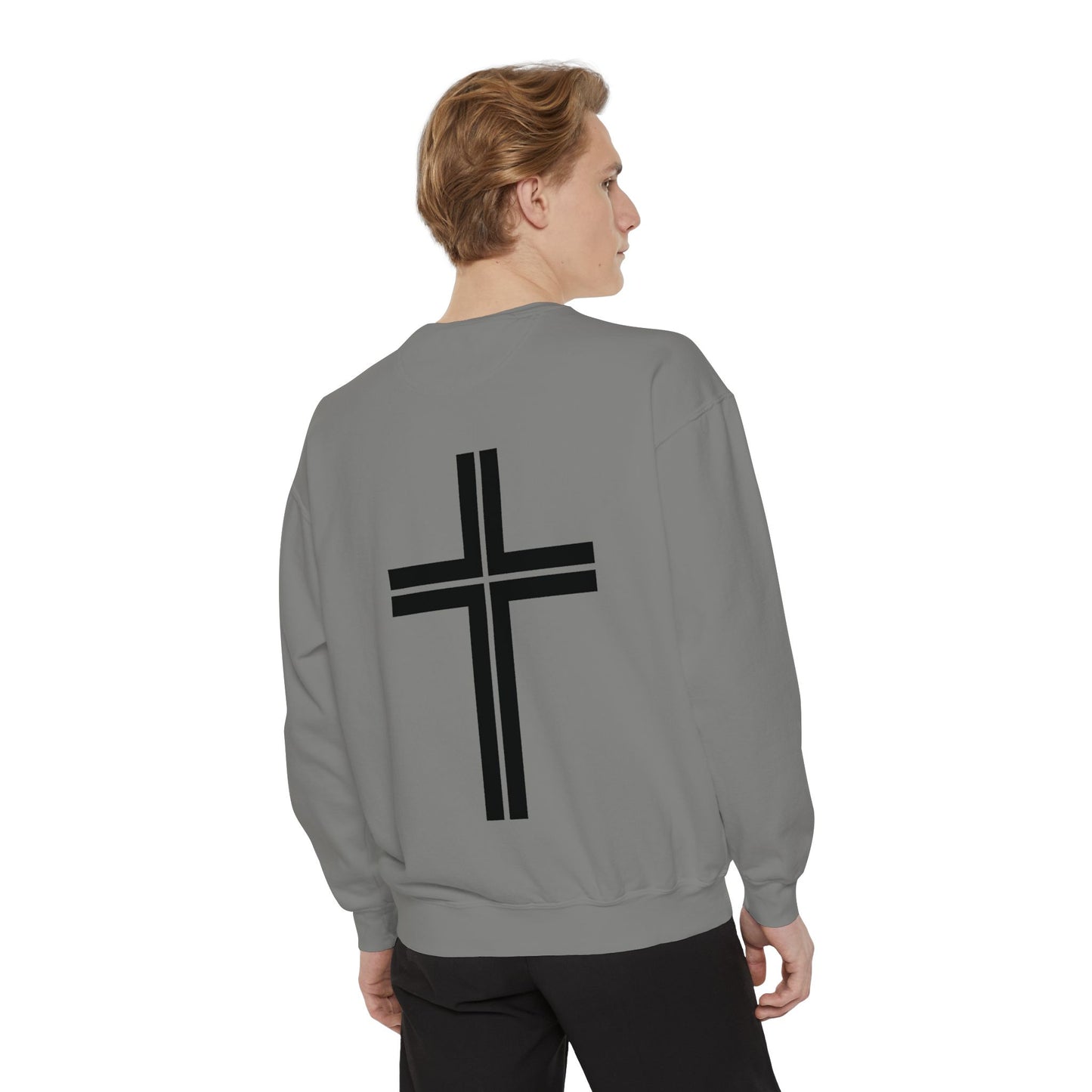 JESUS Charm Unisex Garment-Dyed Sweatshirt