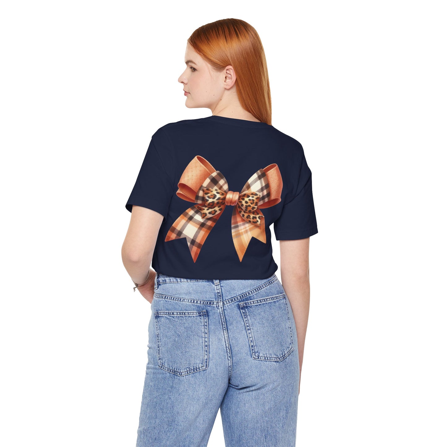 Autumn Highland Cow Charm Unisex Jersey Short Sleeve Tee