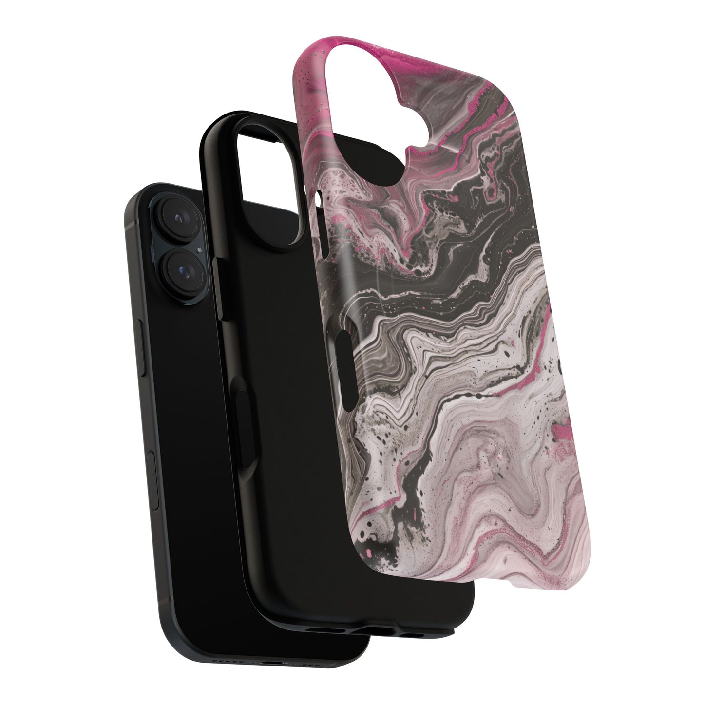 Stylish Magnetic iPhone Cases for Tough Protection, Trendy iPhone Covers, Gift for Teens, Modern Tech Accessories, Marble iPhone Design Cases