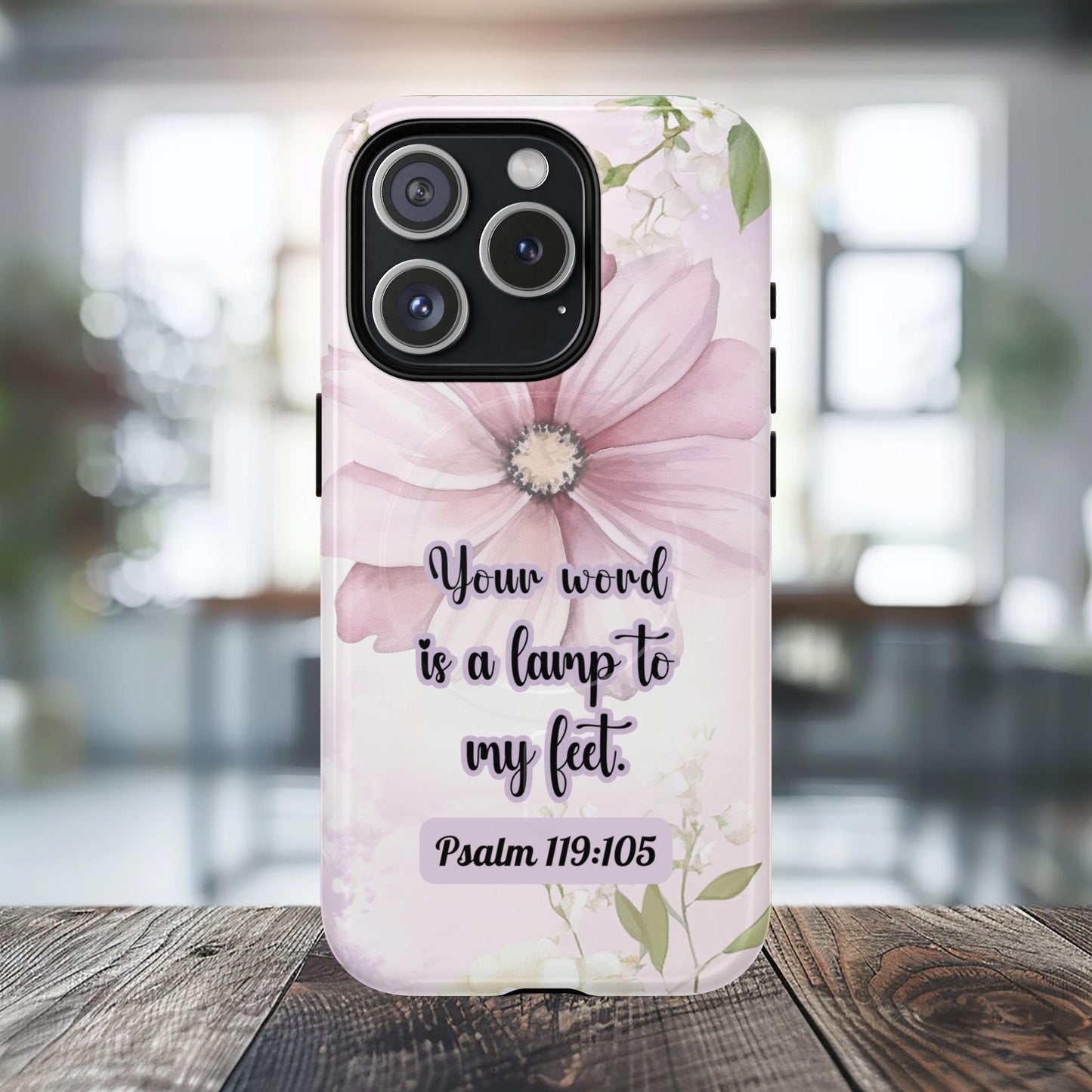 Your Word is a Lamp to My Feet Psalm 119:105 | Inspirational Gift, Tough iPhone Magnetic Case | Scripture, Bible Verse, MagSafe® iPhone® Tough Case, iPhone 14, iPhone 15, iPhone 16, Pro, Pro Max, Plus