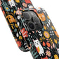 Whimsical Feline Garden iPhone and Samsung Tough Phone Cases,