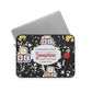 Personalized Black Composition Book Inspired Laptop Sleeve, Educational Gift for Teachers, Classroom Organization, Back to School, Unique Teacher Accessory