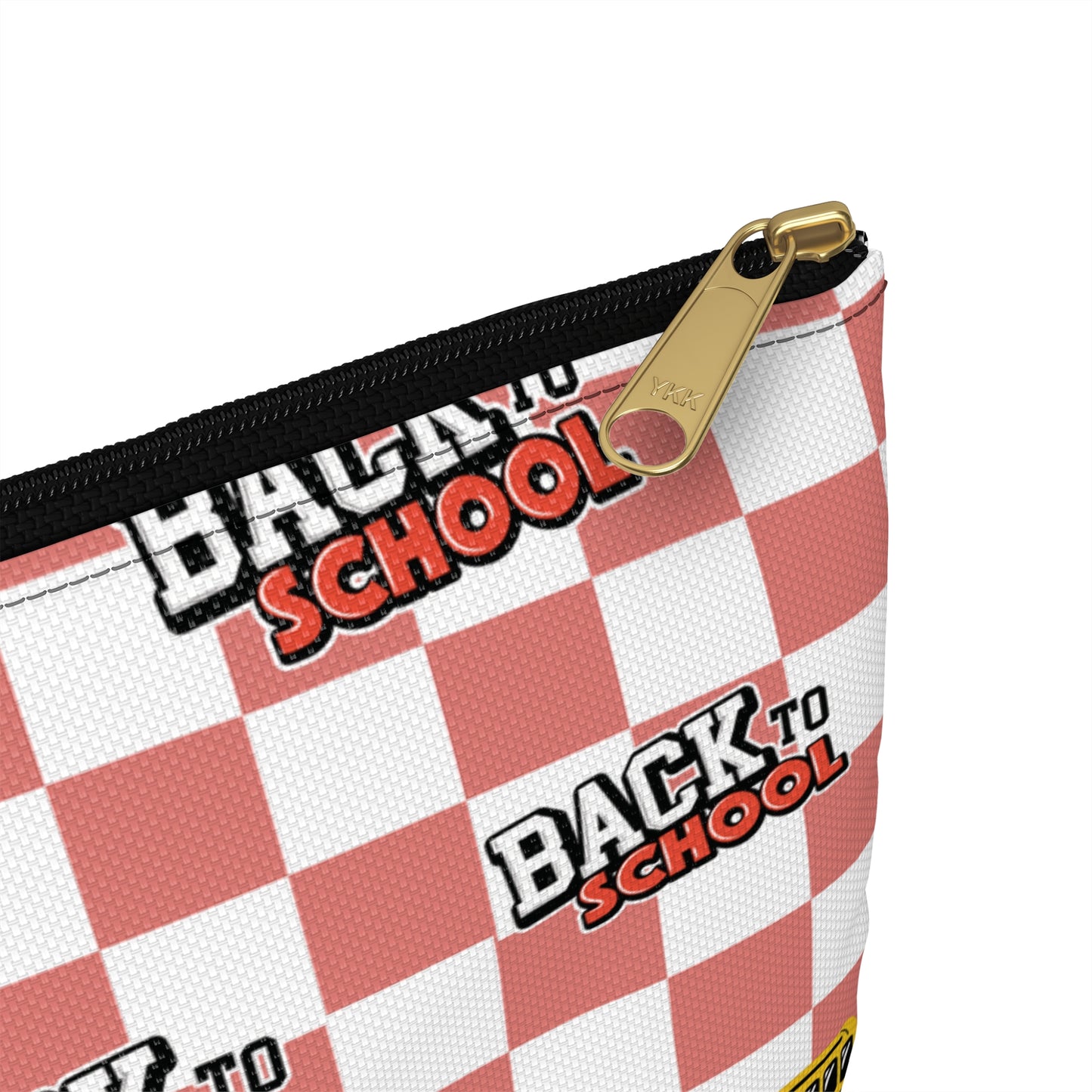 Personalized Red SchoolYard Chic Composition Book Inspired Accessory Pouch, Kids School Supplies, Classroom Organizer, Teacher Gift, Fun Stationery Case, Back to School