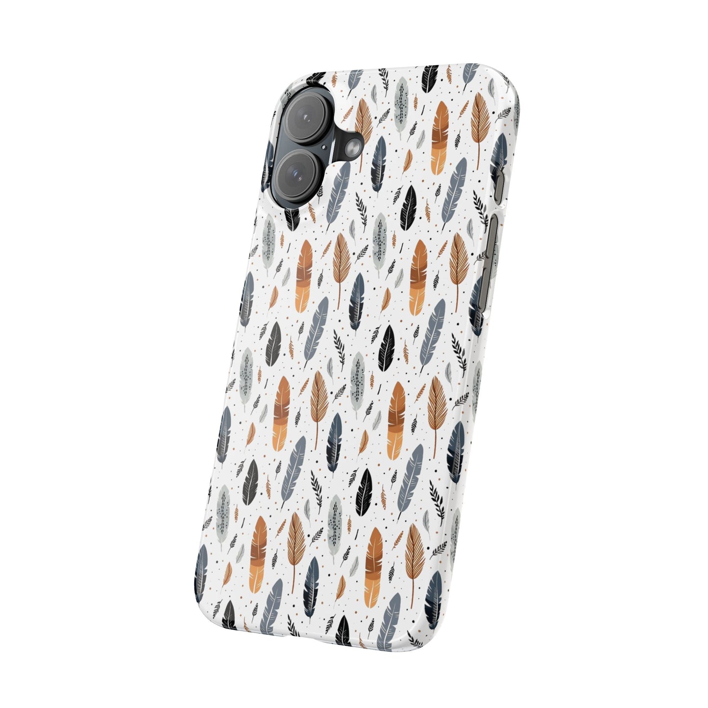 Whispering Feathers Slim Phone Cases for iPhone,  with Packaging a Gift for Her and Gift for Him.