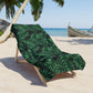 Tropical Bliss Black Beach Towel