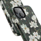 Midnight Magnolia Tough iPhone Magnetic Case, Stylish Stained Glass iPhone Protection, Nature Lover Gift, Spring Vibes