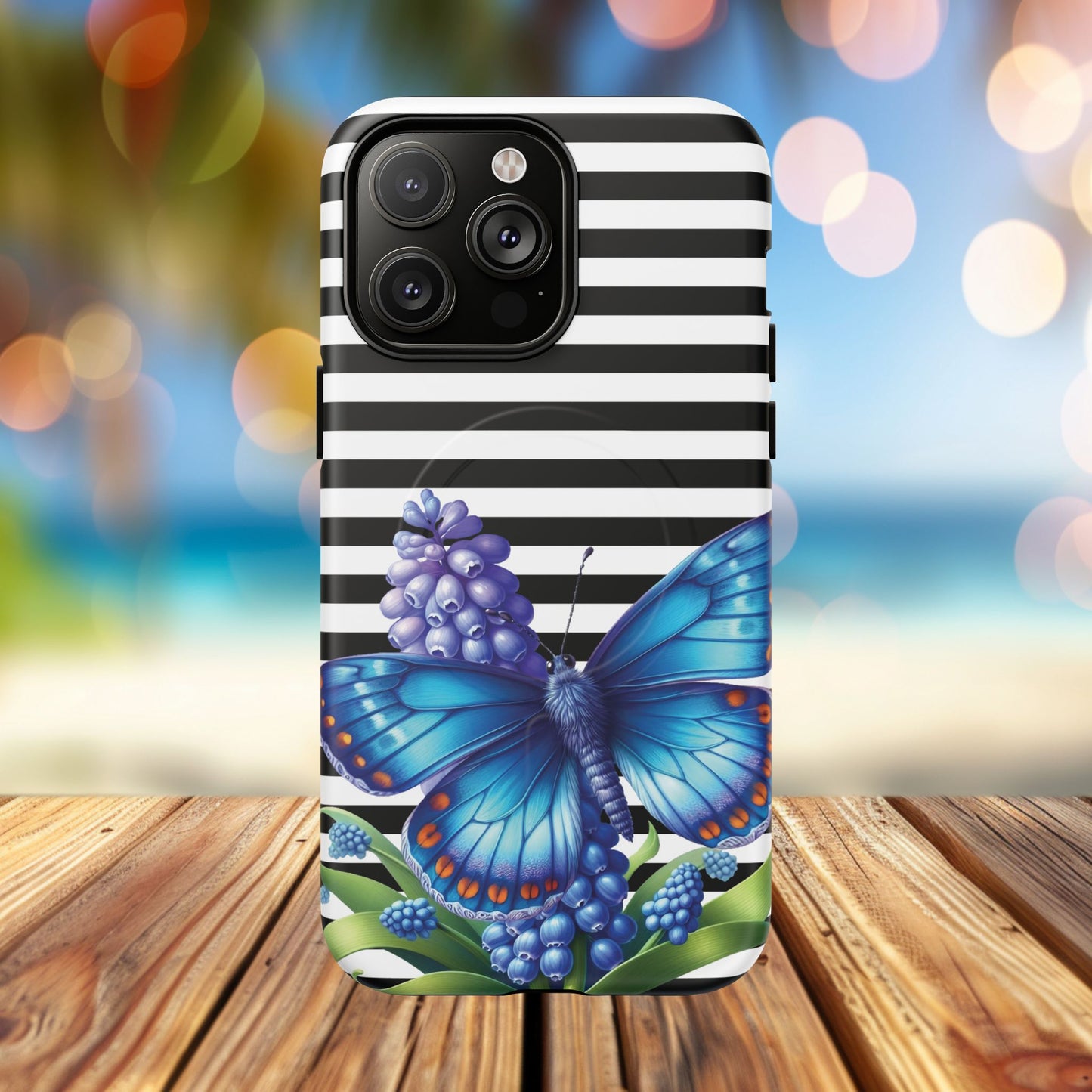 Midnight Bloom Tough iPhone Magnetic Cases - Floral, Stylish iPhone Cover, Gift for Her, Custom Mobile Case, Trendy iPhone Accessories