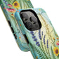 Floral Stained Harmony Glass Tough Magnetic Phone Case | Nature Inspired Design | Durable Protection | Gift for Nature Lovers | Spring Vibe