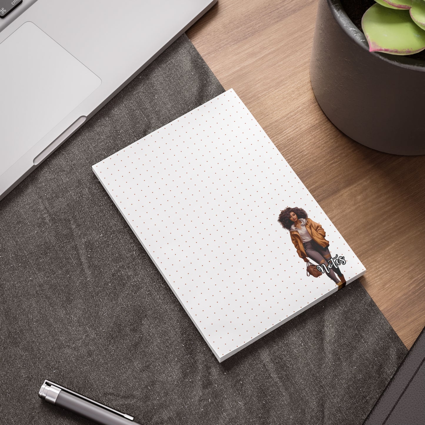 Chic Note Pads with Fashion Illustration, Stylish Sticky Notes for Organizing, Personalized Gifts for Her, Office Supplies, Creative