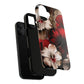Crimson Noir Tough iPhone Magnetic Cases, Tough iPhone Protector, Stylish Floral Design, Gift for Her, Floral Accessories