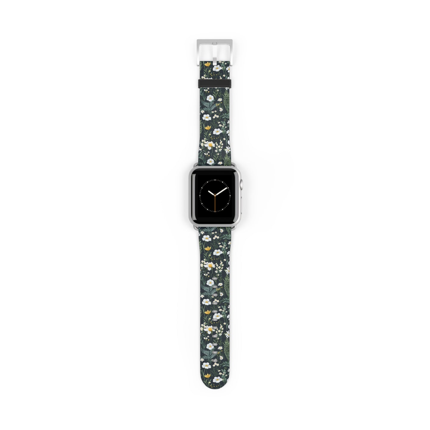 Daisy Delight Floral Print Watch Band - Stylish Accessory for Everyday Wear.