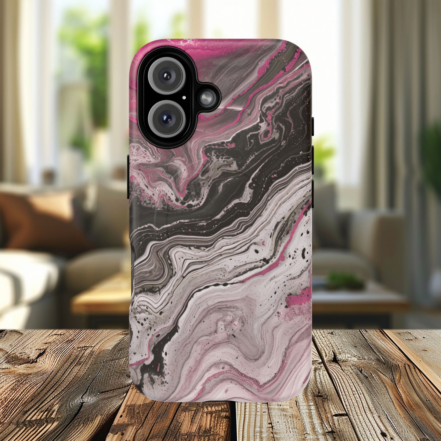 Stylish Magnetic iPhone Cases for Tough Protection, Trendy iPhone Covers, Gift for Teens, Modern Tech Accessories, Marble iPhone Design Cases