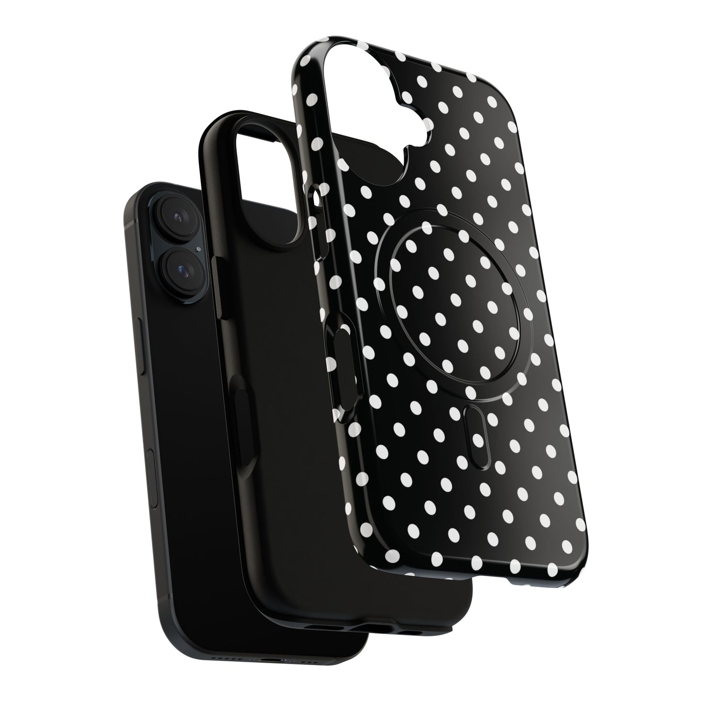 Polka Dot Tough iPhone Magnetic Case, Stylish iPhone Cover for Protection, Unique Gift for Birthdays, Holidays, Tech Lovers