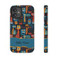 Personalized Colorful Abstract Faces Clear Impact-Resistant Case