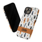 Personalized Whispering Feathers Samsung, Google Pixel and iPhone Case, Custom Name Case.