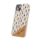 Personalized Whispering Feathers Samsung and iPhone Biodegradable Case, Custom Name Case.