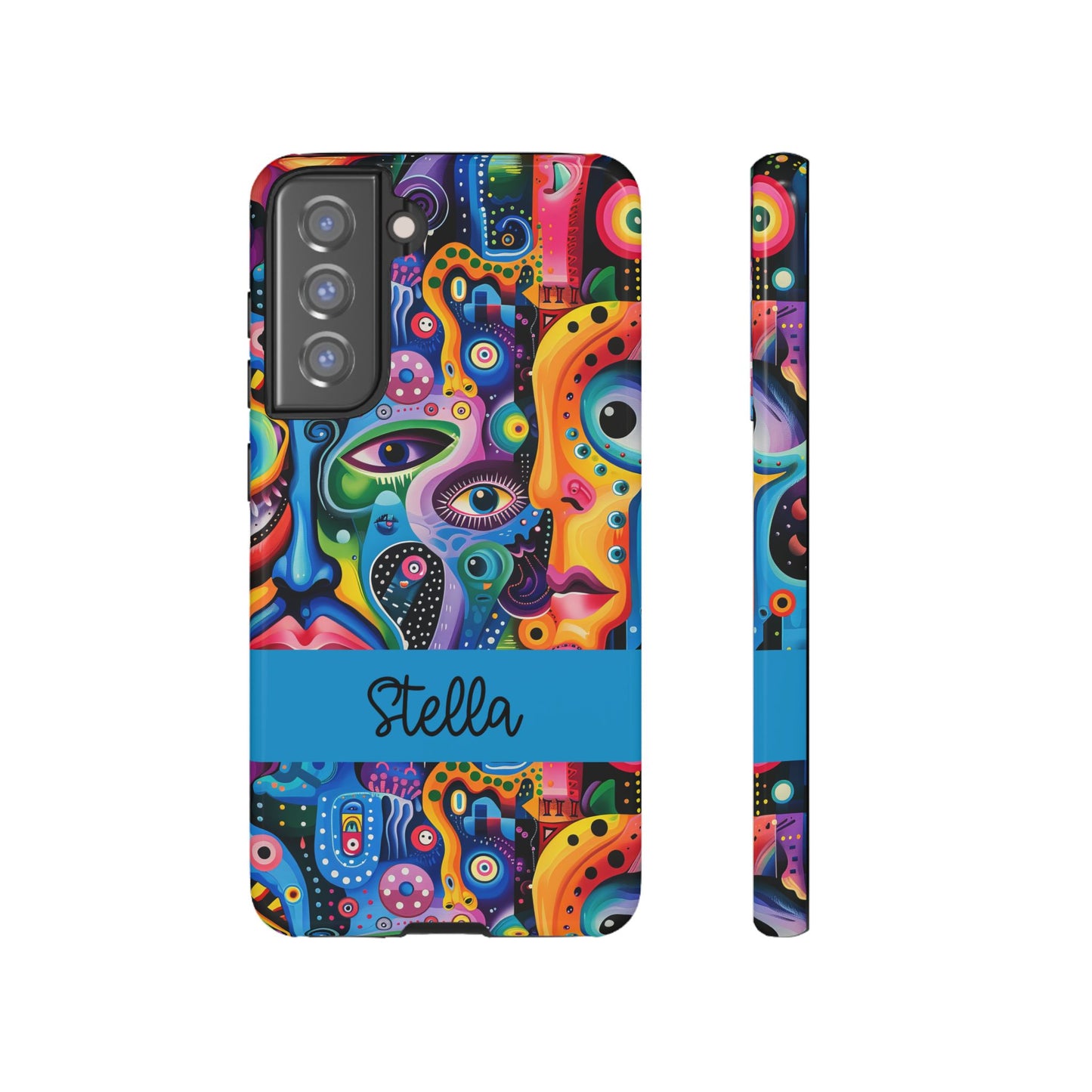 Psychedelic Visions Vibrant Samsung, iPhone and Google Pixel Phone Cases - Colorful Artistic Design