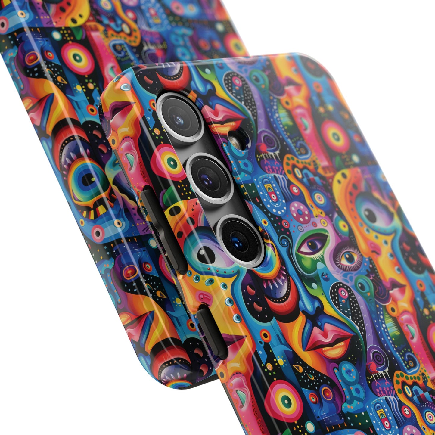 Psychedelic Visions Vibrant Art iPhone and Samsung Phone Case - Stylish Tough Case for Artists & Creatives.