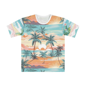 Sunset Paradise Men's Loose T-shirt (AOP)